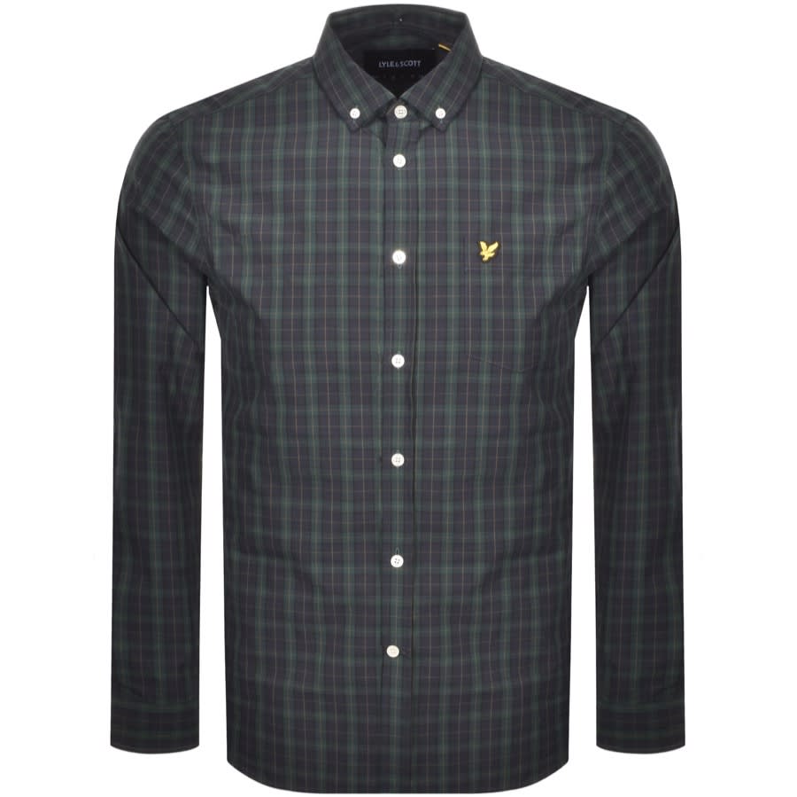 Alternative Image for ProductLyle And Scott Poplin Long Sleeve Shirt Green1